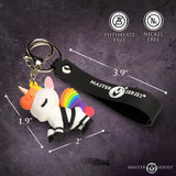 Bondage Unicorn Keychain (White Rainbow Mane) – Quirky Accessory Keychain > Novelties > Keychains - Tophatter Daily Deals