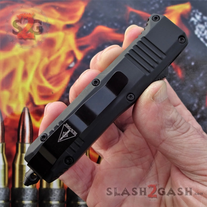 S2G Tactical Small 7" OTF Bullet HK Automatic Knife - Single Edge Damascus Knife-OTF - Tophatter Daily Deals
