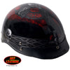 Hot Leathers D.O.T. Celtic Cross w/ Skulls Gloss Black Finish Motorcycle Helmet Helmet DOT - Tophatter Daily Deals