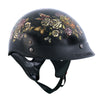 Hot Leathers D.O.T. Key Lock Heart Gloss Black Finish Motorcycle Helmet Helmet DOT - Tophatter Daily Deals