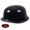 Hot Leathers German Style Gloss Black Low Profile Novelty Helmet Shiny Helmet Novelty - Tophatter Daily Deals