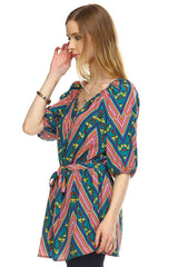 Women's Belted Button Front Top Tops - Tophatter Daily Deals