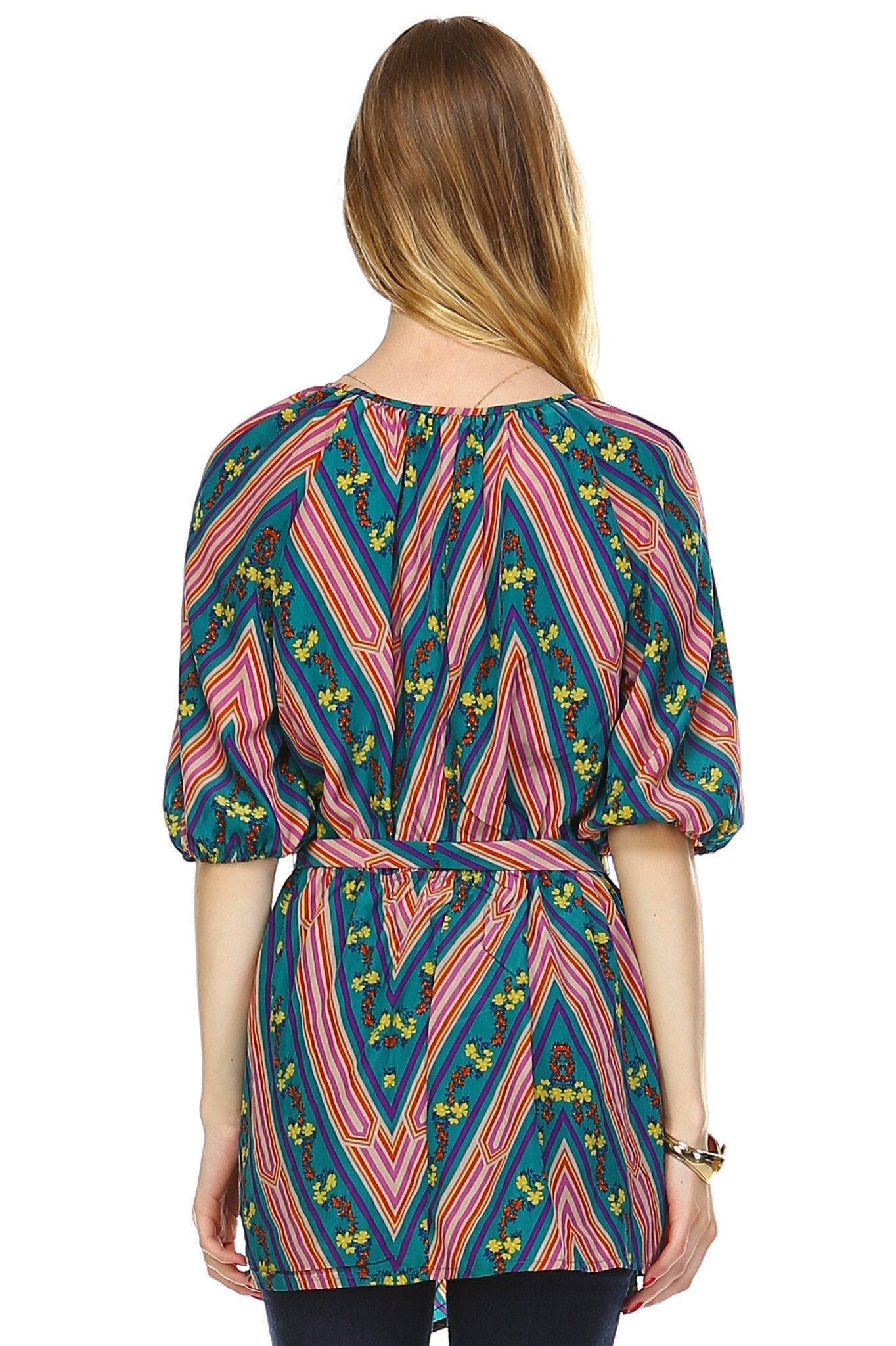 Women's Belted Button Front Top Tops - Tophatter Daily Deals