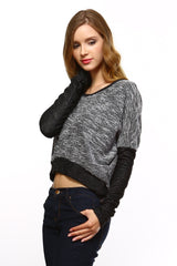 Women's Long Sleeve Colorblock Sweatshirt Sweater - Tophatter Daily Deals