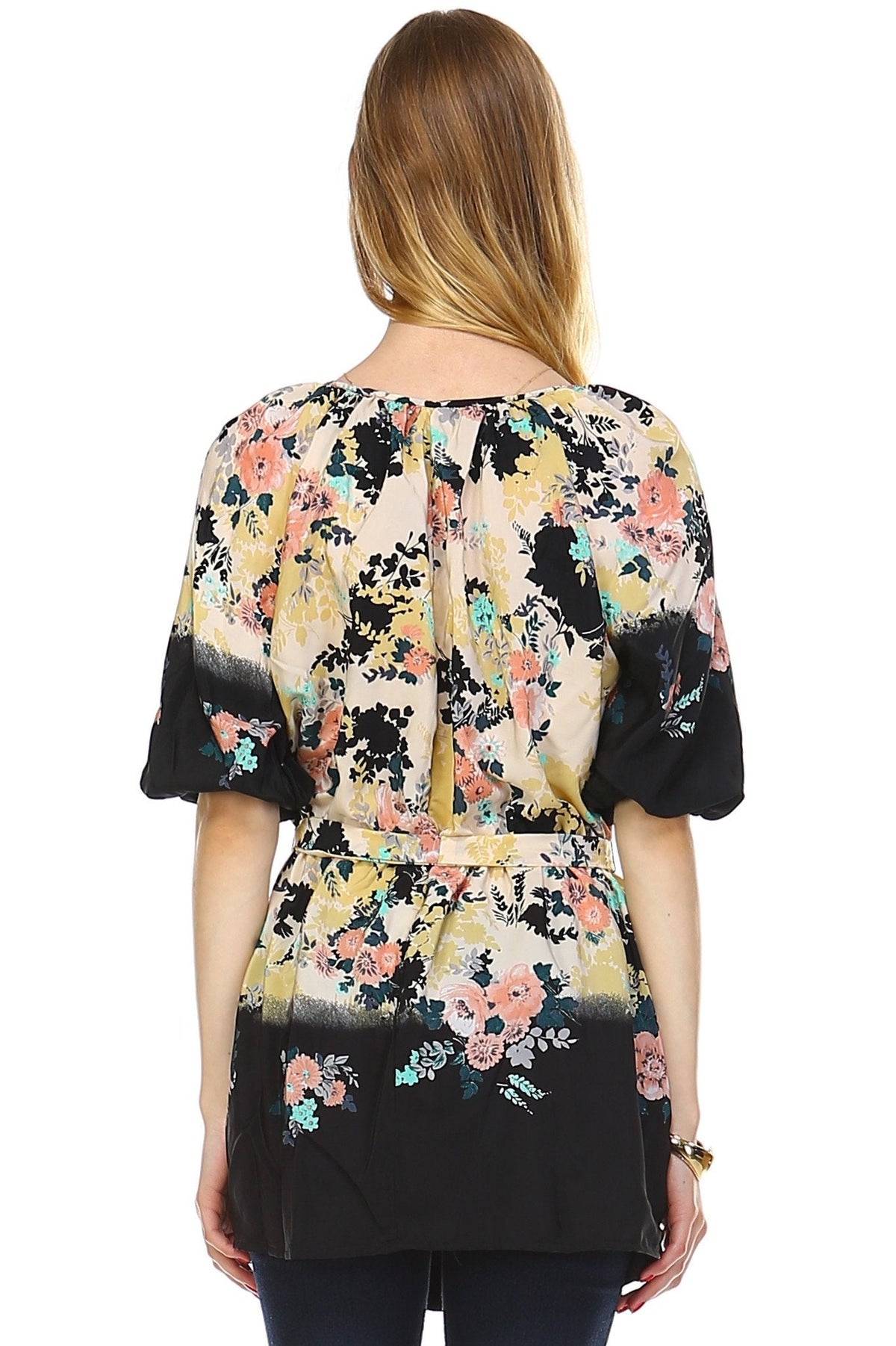 Women's Belted Button Front Top Tops - Tophatter Daily Deals