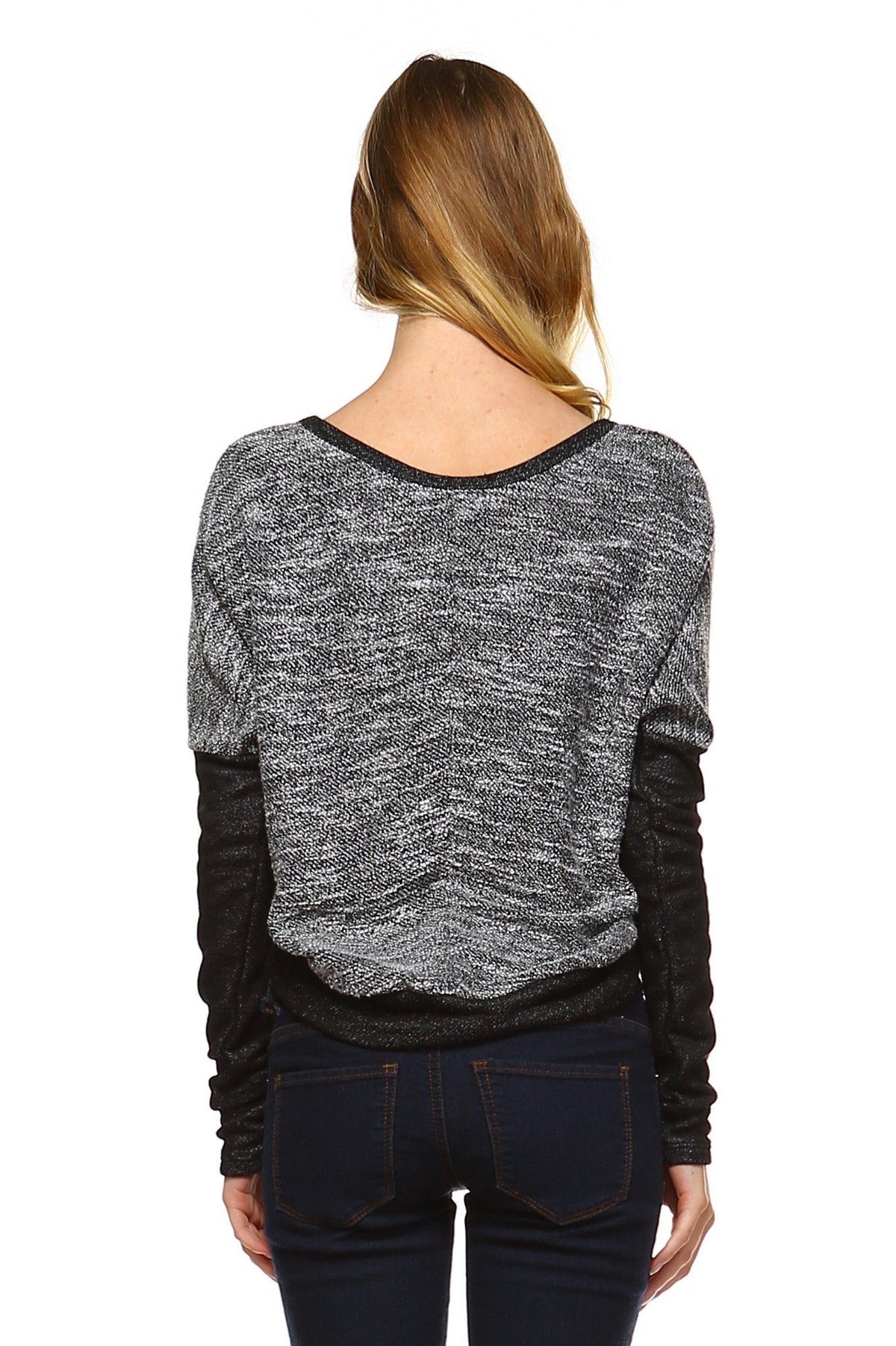 Women's Long Sleeve Colorblock Sweatshirt Sweater - Tophatter Daily Deals