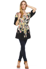 Women's Belted Button Front Top Tops - Tophatter Daily Deals