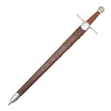 Medieval Broadsword with Hand Forged Damascus Folded Steel Blade