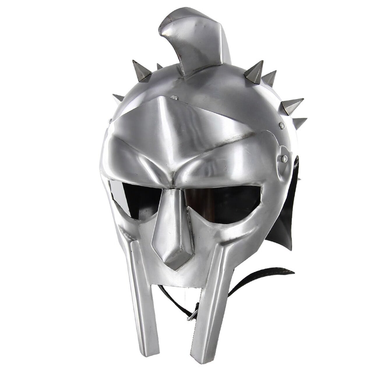 Spaniard Maximus Roman Gladiator Helmet With Stand - TOPHATTER'S ARMORY DEALS Collectible Weapons - Tophatter Daily Deals