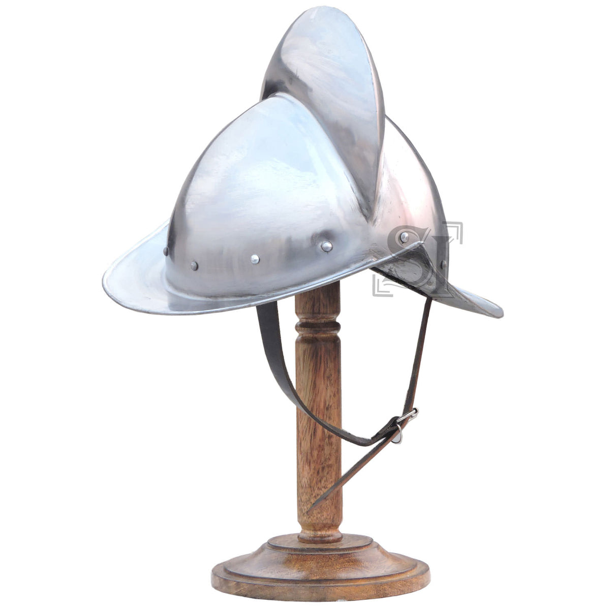 Spanish Comb Morion Boat Medieval Helmet with Display Stand - Tophatter's Army Products & Self Defense Collectible Weapons - Tophatter Daily Deals