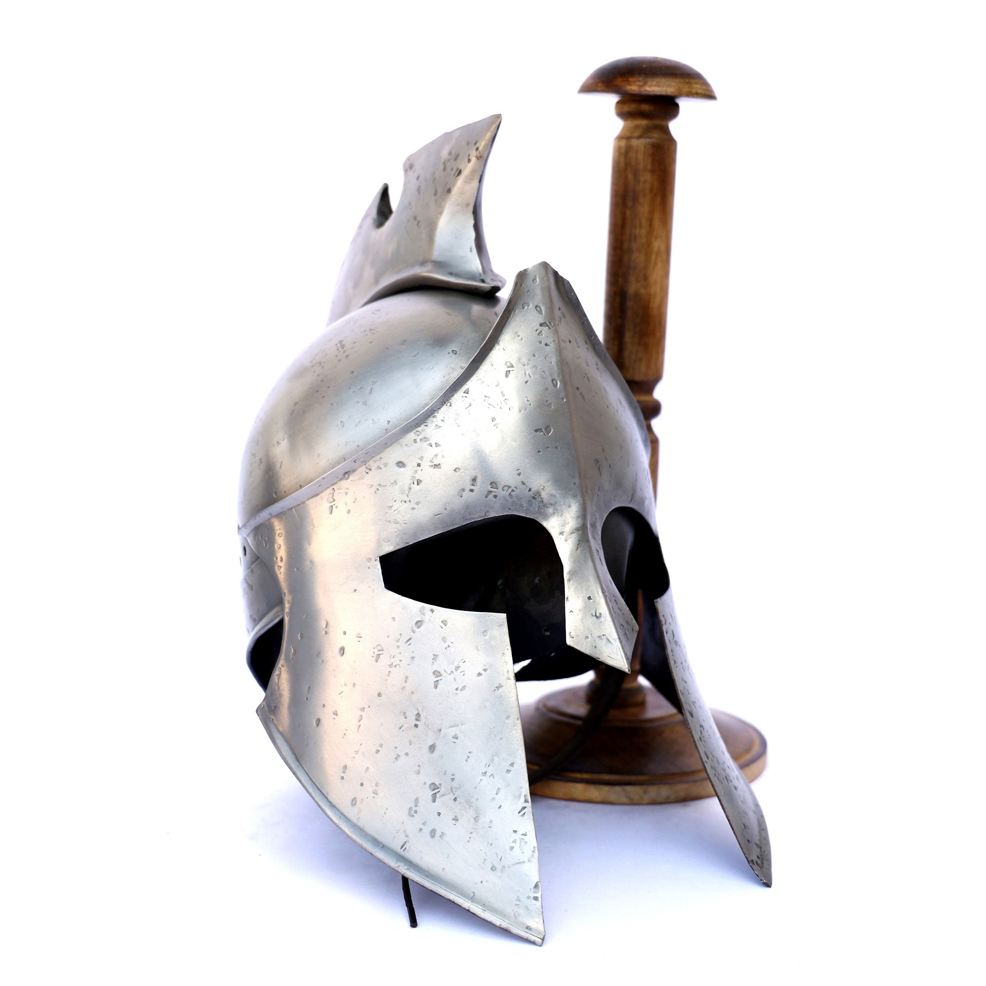 Greek Spartan Handmade Medieval Wearable Helmet - TOPHATTER'S ARMORY DEALS Collectible Weapons - Tophatter Daily Deals