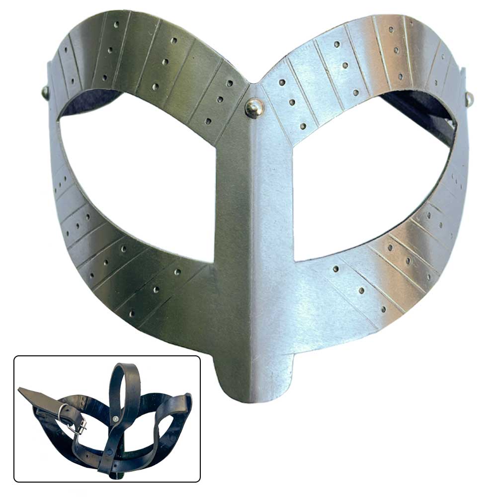 Barbarian War Gjermundbu Viking Mask Armor - TOPHATTER'S ARMORY DEALS Collectible Weapons - Tophatter Daily Deals