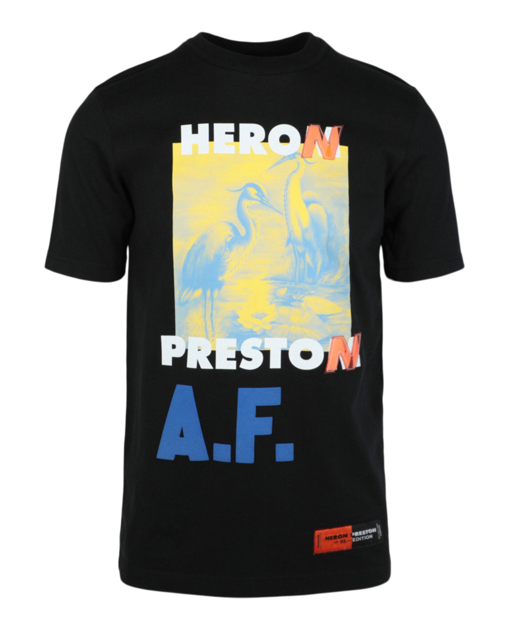 Heron Preston A.F. Authorized Oversized T-Shirt Black T-Shirt - Tophatter Daily Deals