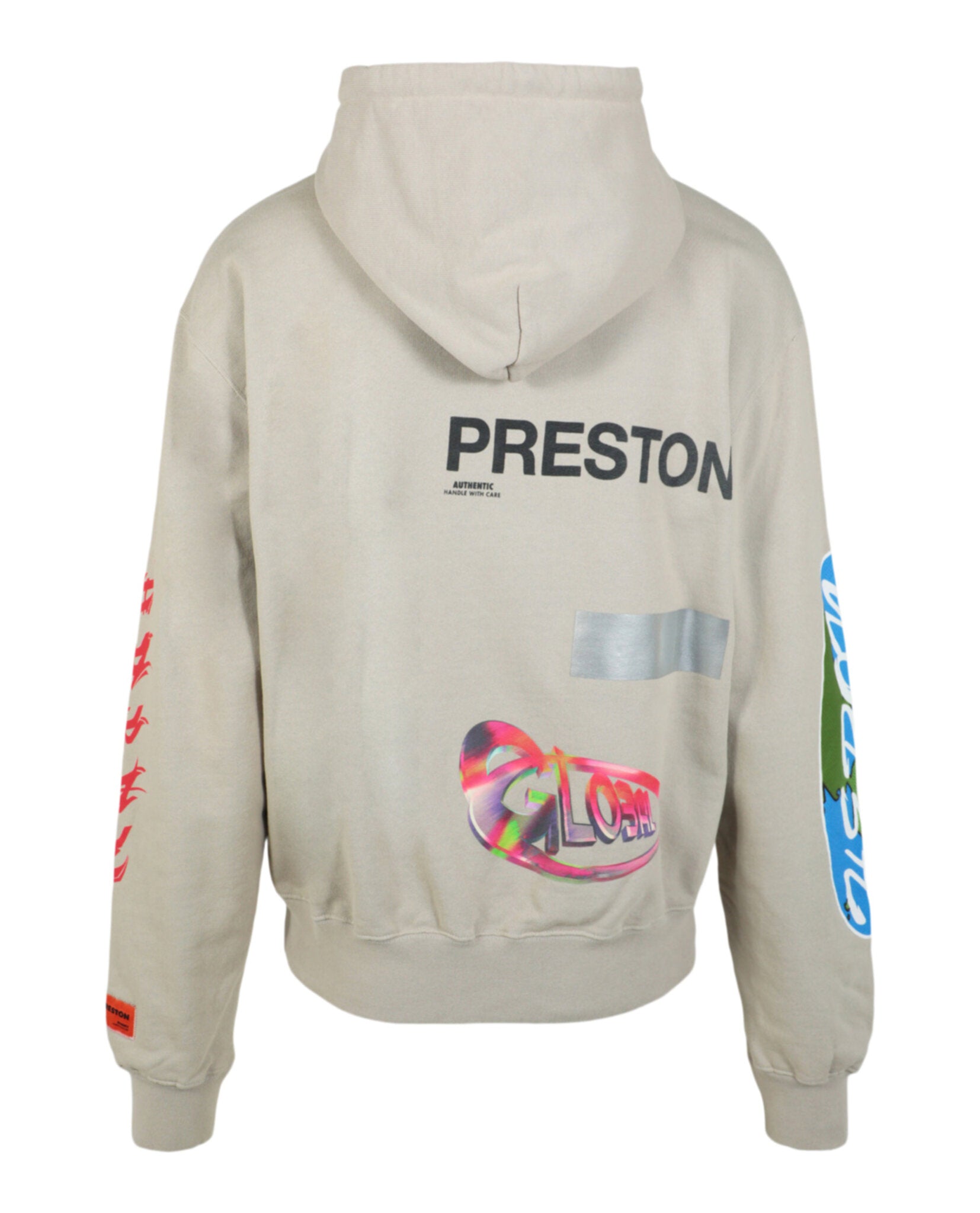 Heron Preston HP Global Collage Hoodie Hoodie - Tophatter Daily Deals