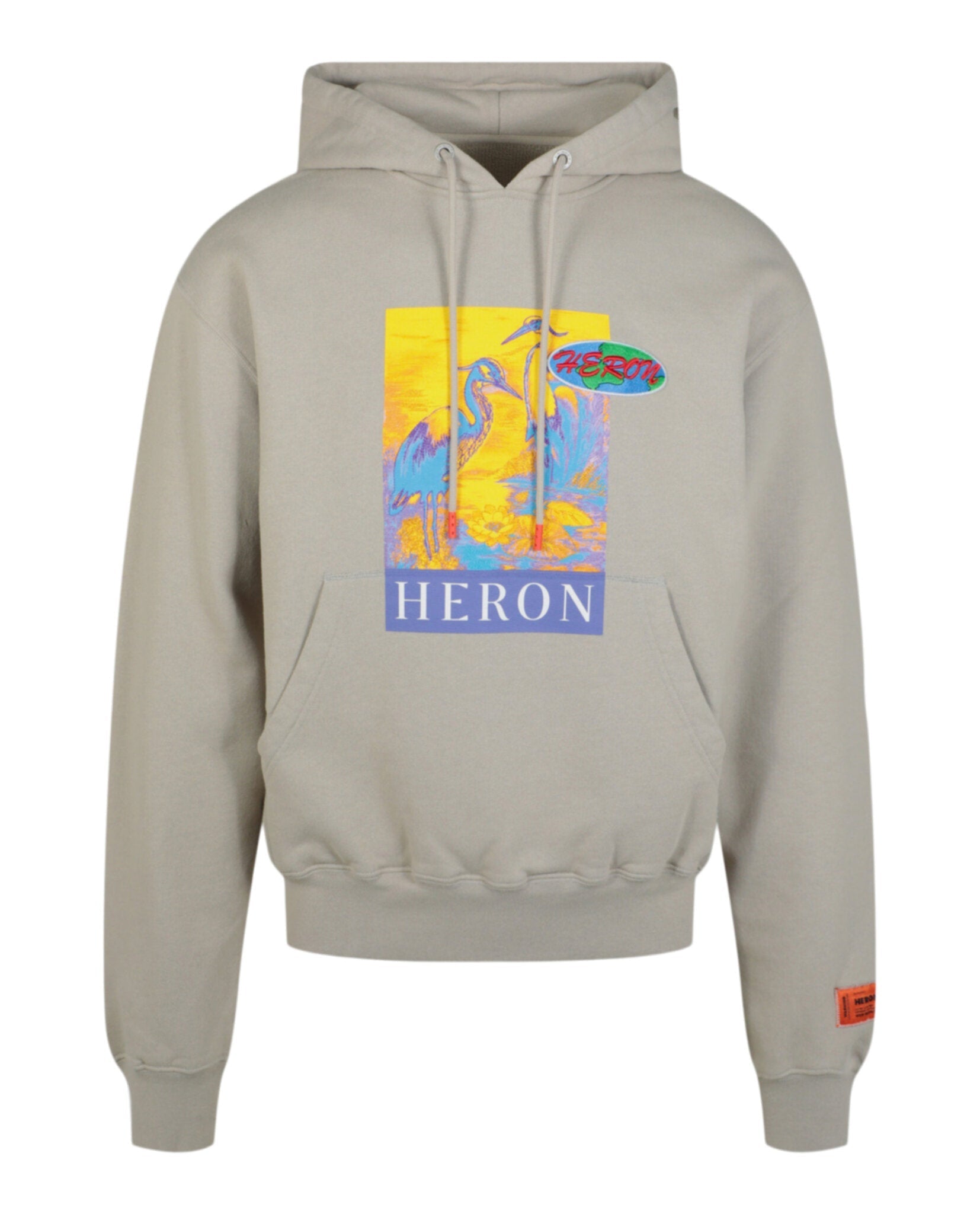 Heron Preston Logo KK22 Hoodie Grey Hoodie - Tophatter Daily Deals
