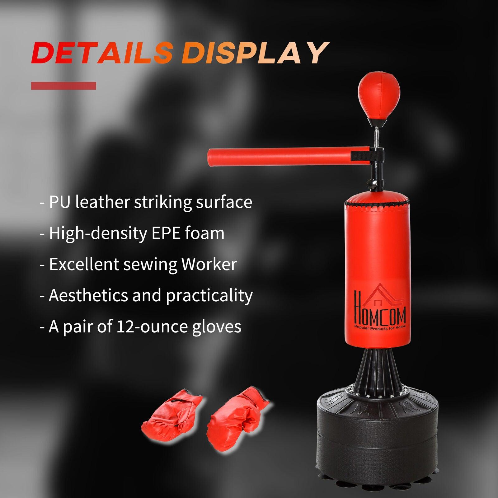 Freestanding Punch Bag Stand - Boxing Punch Bag Stand Rotating Flexible Arm Speed Ball Waterable Base Exercise & Fitness - Tophatter Daily Deals