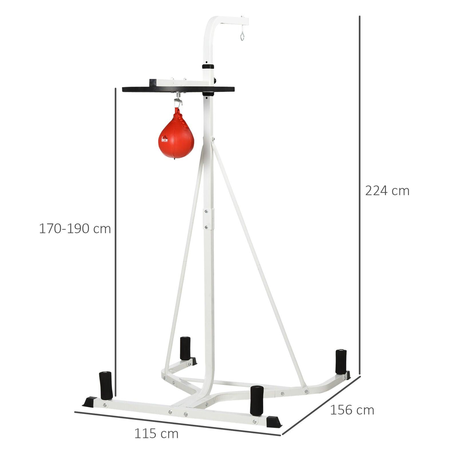 Boxing Punch Bag Stands - Free-Standing Speed Bag Platform Adjustable Boxing Punch Bag Stand Exercise & Fitness - Tophatter Daily Deals