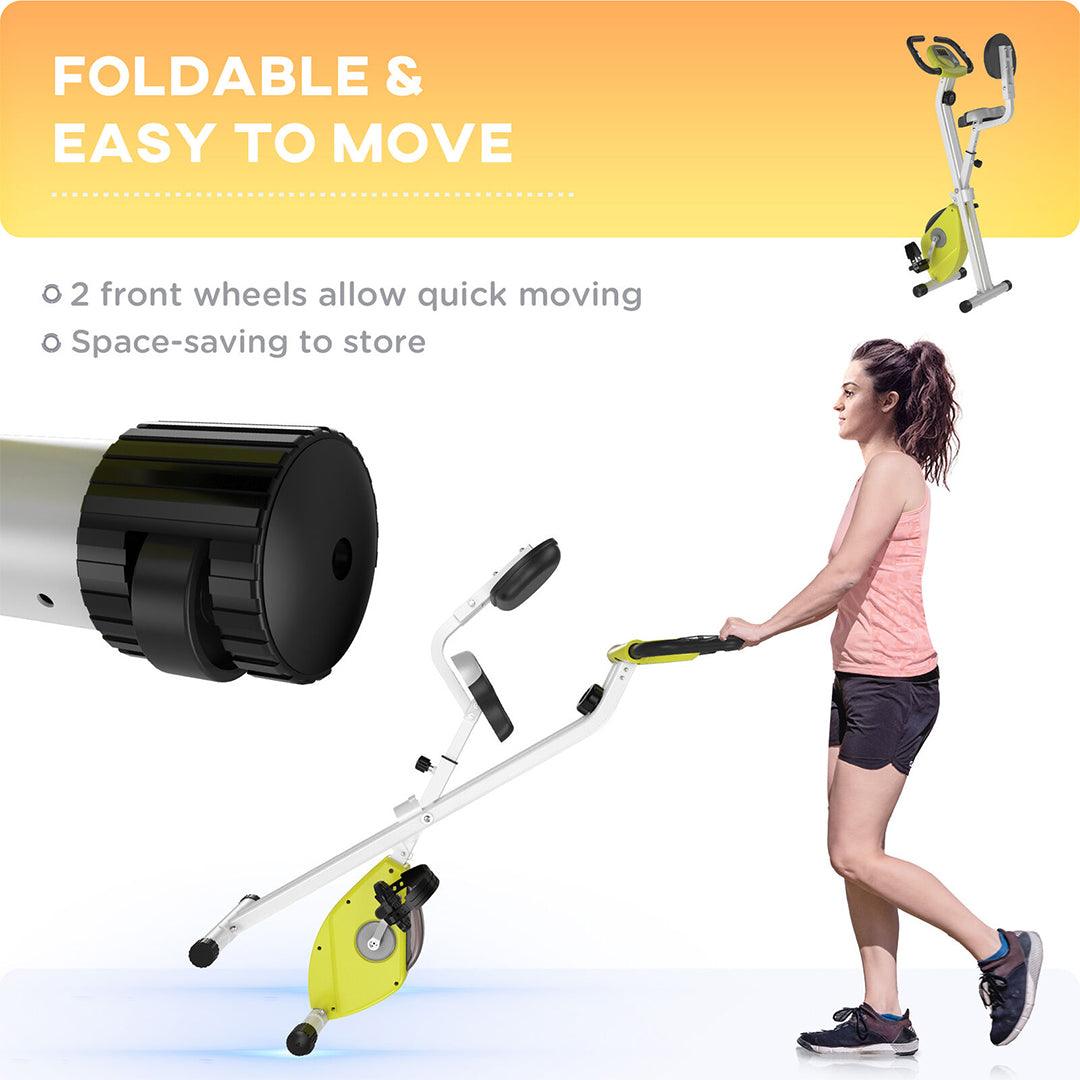 Magnetic Resistance Exercise Bike UK - Foldable LCD Exercise Bike Exercise Bikes - Tophatter Daily Deals