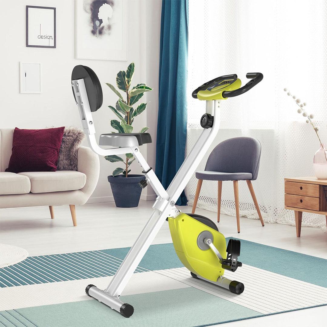 Magnetic Resistance Exercise Bike UK - Foldable LCD Exercise Bike Exercise Bikes - Tophatter Daily Deals