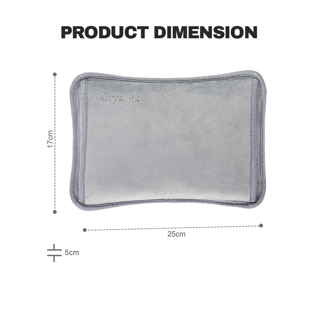 Best Electronic Hand Warmer - Rechargeable Hot Water Bottle Grey Bed Hand Warmer Massaging Heat Pad Apparel & Accessories - Tophatter Daily Deals