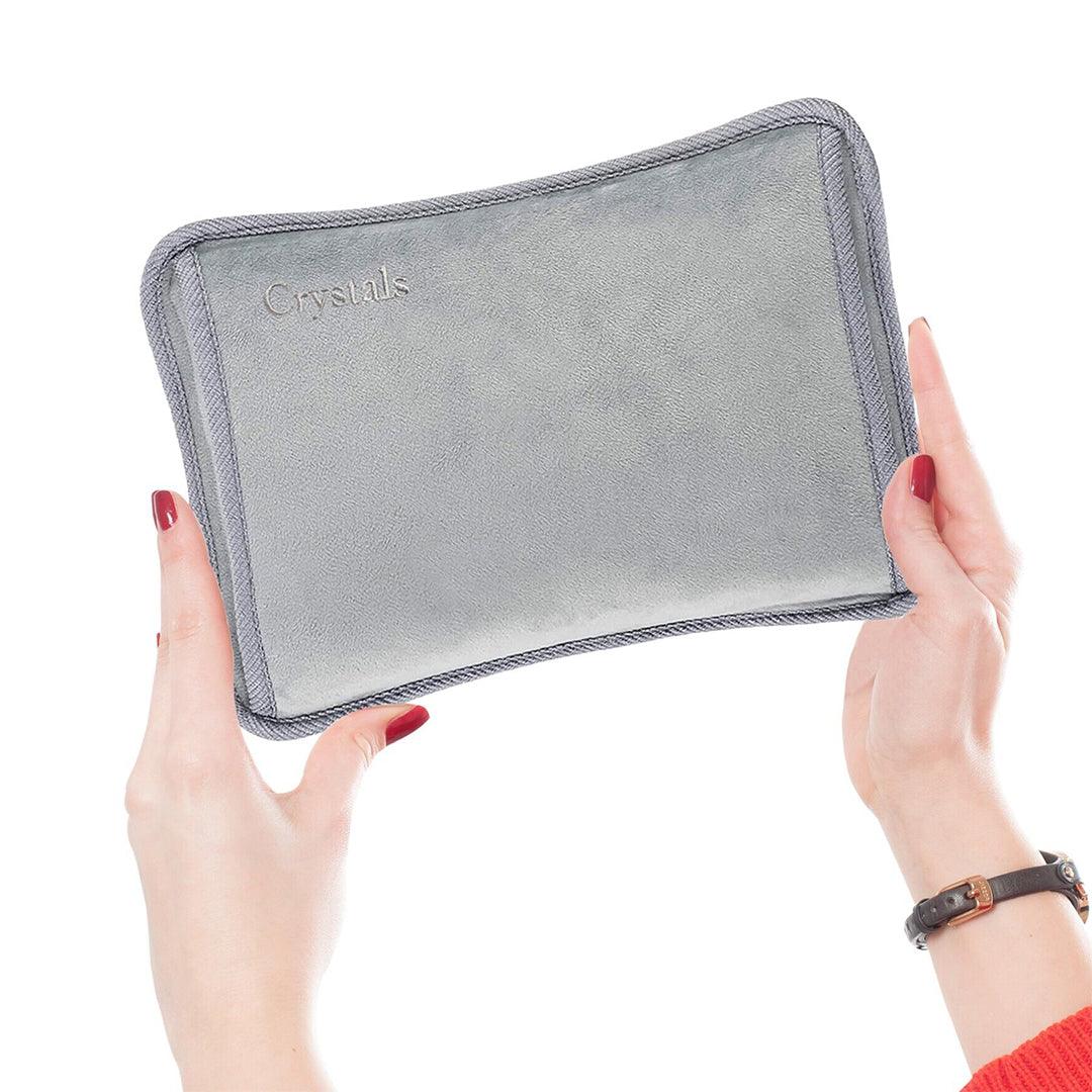 Best Electronic Hand Warmer - Rechargeable Hot Water Bottle Grey Bed Hand Warmer Massaging Heat Pad Apparel & Accessories - Tophatter Daily Deals