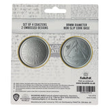 Harry Potter - Set of 4 Embossed Metal Coasters