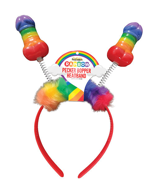 Rainbow Pecker Bopper Headband Party Supplies - Tophatter Daily Deals