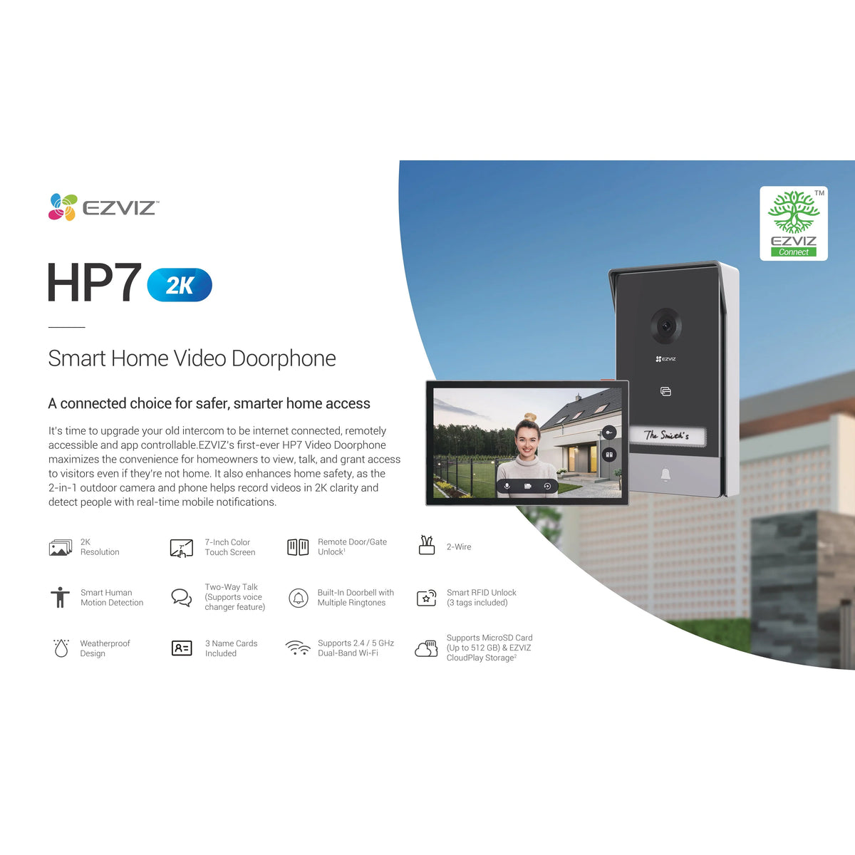 EZVIZ HP7 SMART VIDEO INTERCOM - 3MP - Tophatter's Army Deals INTERCOM - Tophatter Daily Deals