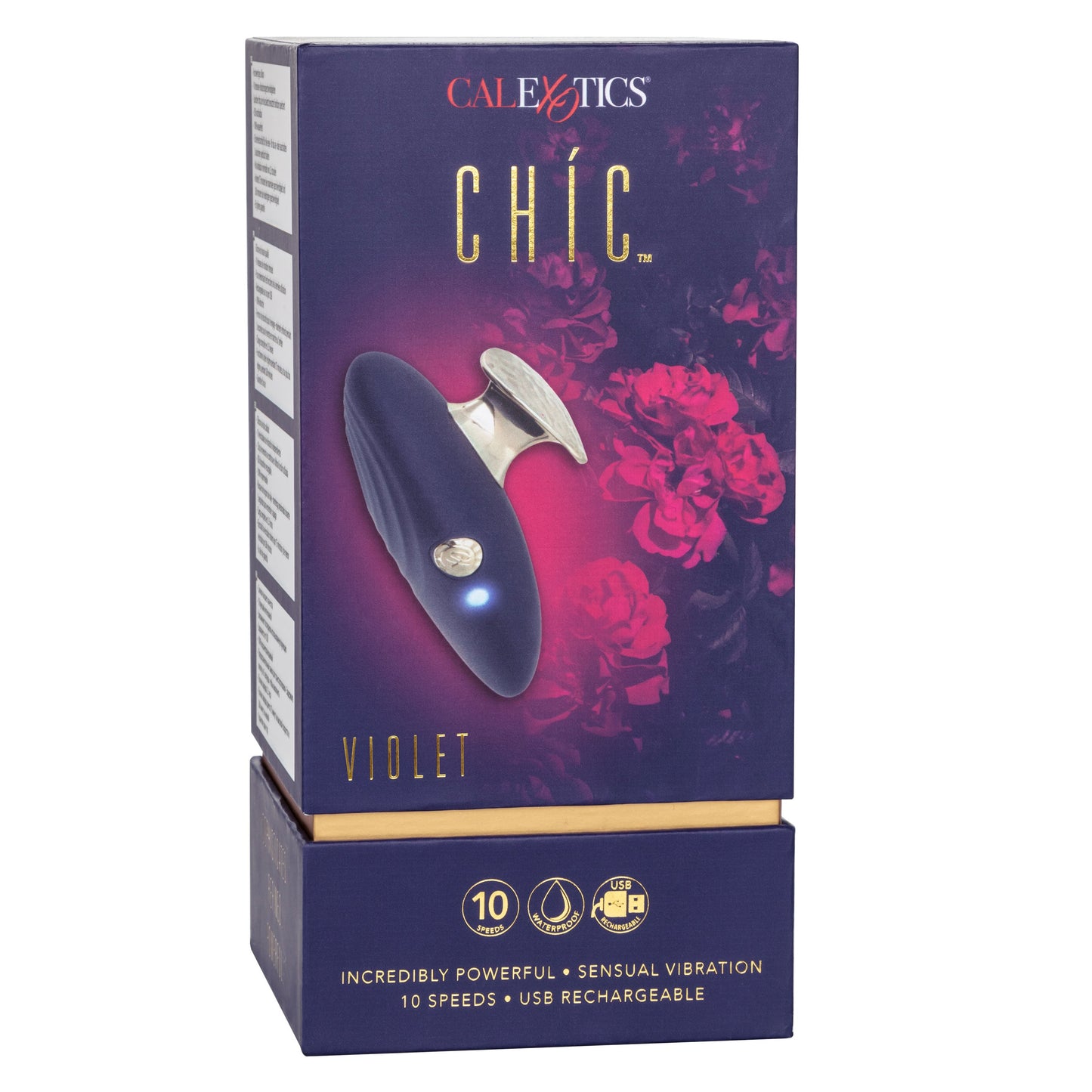 Chic Violet Handheld Massager in Deep Violet with 10 Vibration Speeds and Waterproof Design > Vibrators > Standard Vibrators - Tophatter Daily Deals