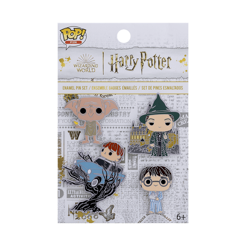 Harry Potter – Chamber of Secrets Anniversary Pop! Enamel Pin 4-Pack Enamel Pin - Tophatter Daily Deals