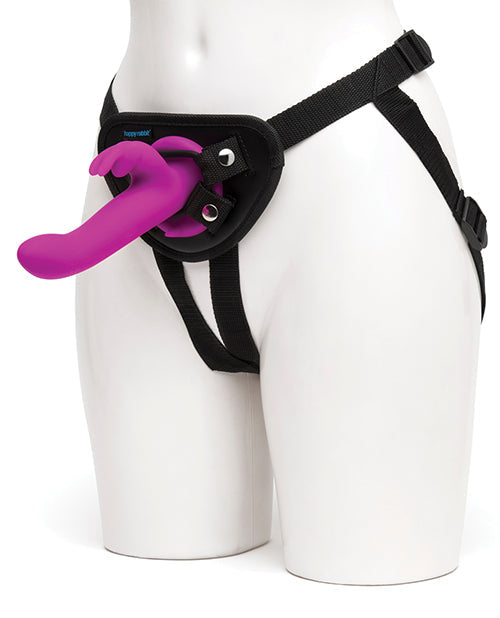 Happy Rabbit Vibrating Strap on Harness Set Strap Ons - Tophatter Daily Deals