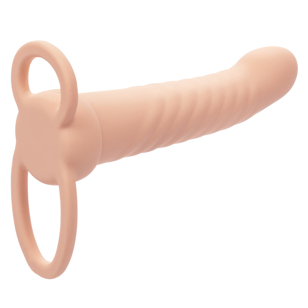 Performance Maxx Ribbed Dual Penetrator Liquid Silicone Waterproof Vibrating Probe > Dildos > Neutral Dildos - Tophatter Daily Deals