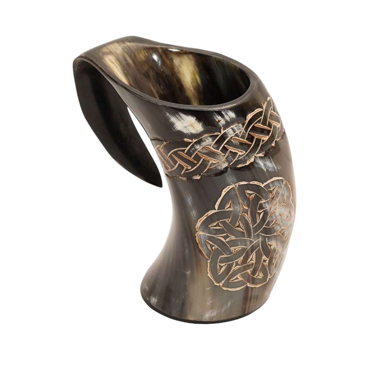 Ceremonial Viking Natural Buffalo Drinking Horn Mug - Tophatter's Army Products & Self Defense Collectible Weapons - Tophatter Daily Deals