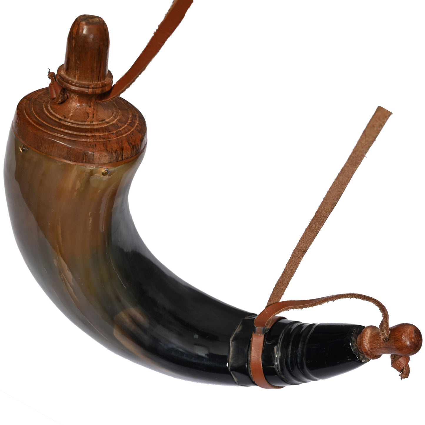 12" Medieval Renaissance Gunpowder Horn - Tophatter's Army Products & Self Defense Collectible Weapons - Tophatter Daily Deals
