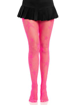 Star Net Tights – Neon Pink Fishnet Tights > Clothes > Hosiery > Pantyhose & Tights - Tophatter Daily Deals