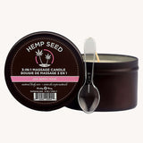 Hemp Seed 3-In-1 Massage Candle 170g - Zen Berry Rose Aromatherapy > Candles > Massage - Tophatter Daily Deals
