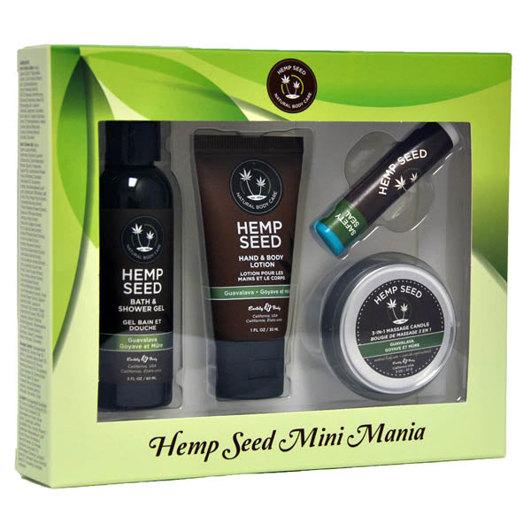 Hemp Seed Mini Mania Guavalava Lotion Kit 4 Piece Set > Essentials > Massage Gift Set - Tophatter Daily Deals