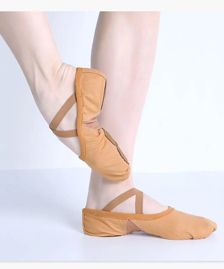 Supportive Flattering Women Ballet Shoes - Split Sole Mesh - Tophatter Daily Deals