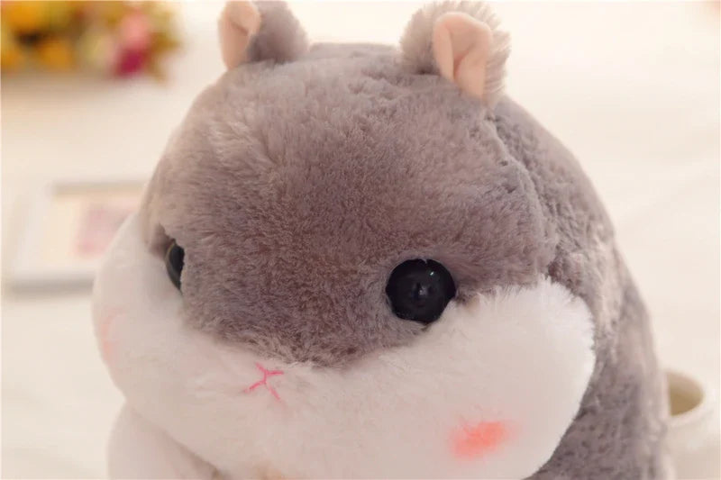 Chubby Hamster Pastel Woodland Plush With Nuts and Acorns Animals - Tophatter Daily Deals