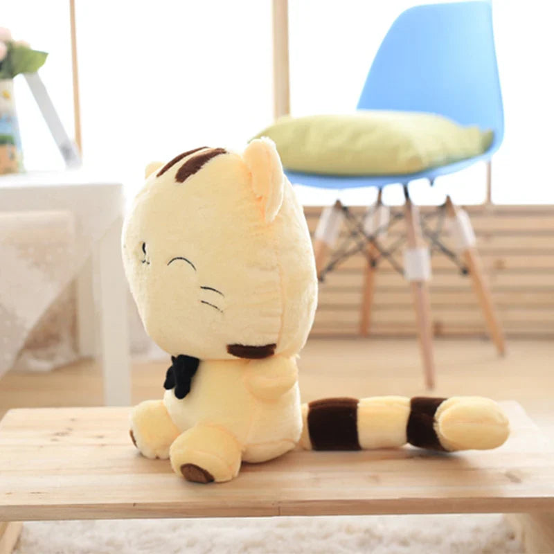 Cute Big Face Smile Cat Plush Animals - Tophatter Daily Deals
