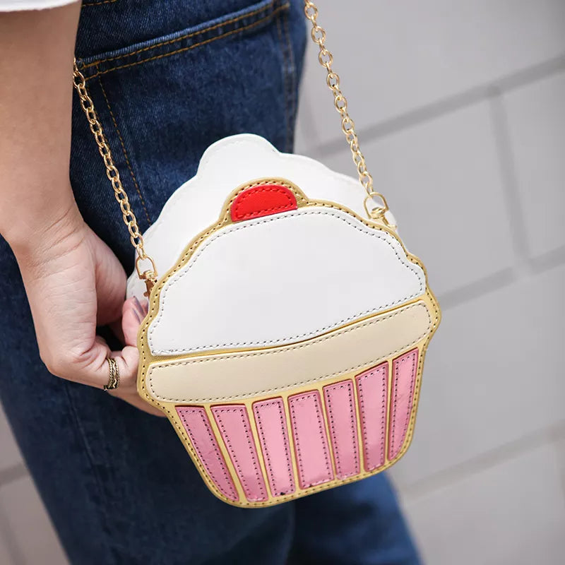 Ice Cream Cupcake Shape Mini Shoulder Bag Food - Tophatter Daily Deals