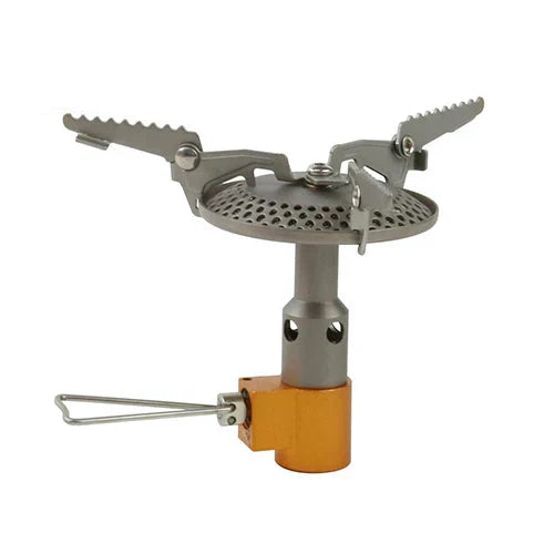 Mini Titanium Camping Stove Silver Camp Cooking - Tophatter Daily Deals