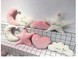 Candy Pink White Clouds Gold Dream Cloud Star Heart Moon Plush Outer Space - Tophatter Daily Deals