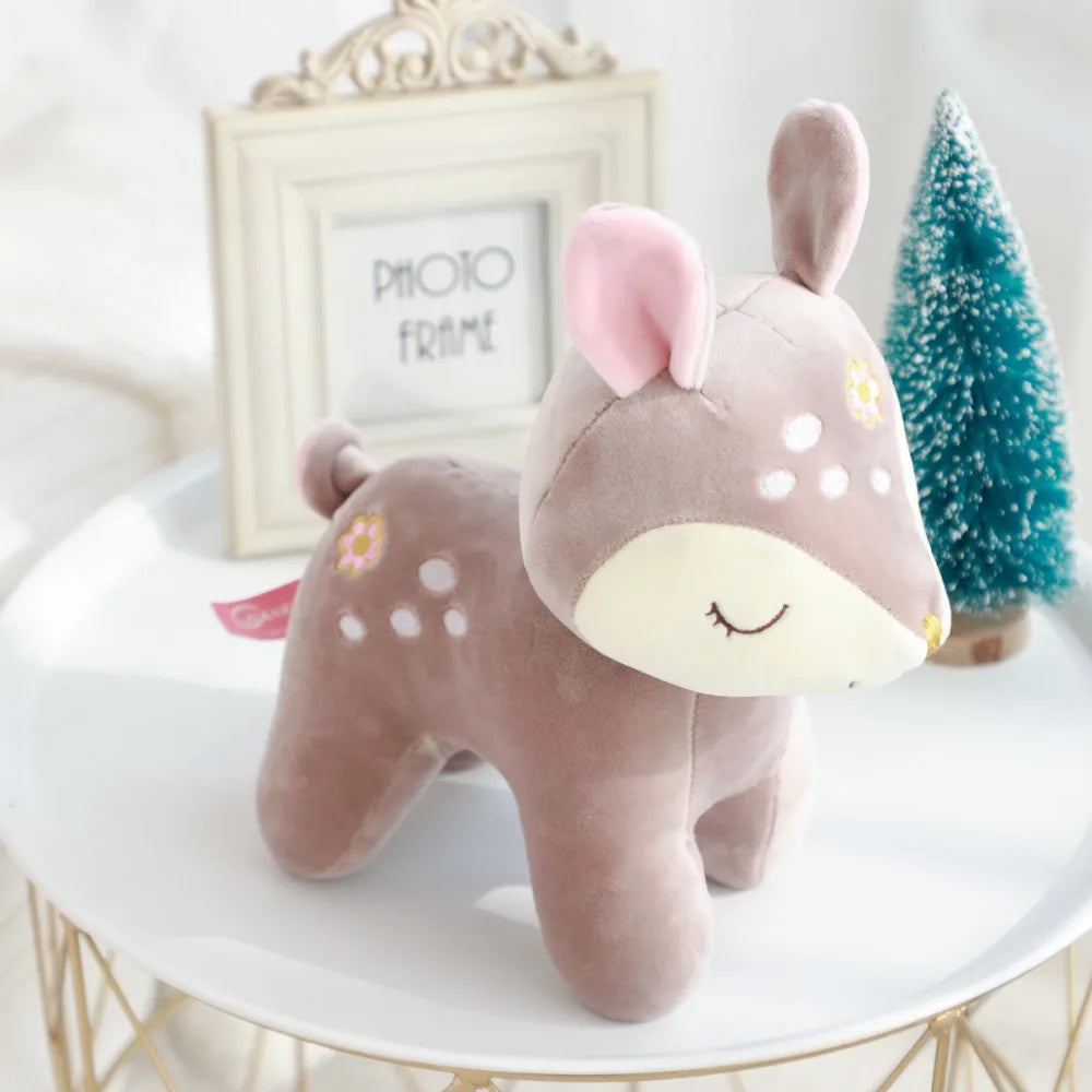 Apricot Sika Deer Reindeer Plush Doe Pastel Animals - Tophatter Daily Deals