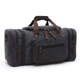 Canvas Travel Duffel Tote Bag Black Duffel Bags - Tophatter Daily Deals