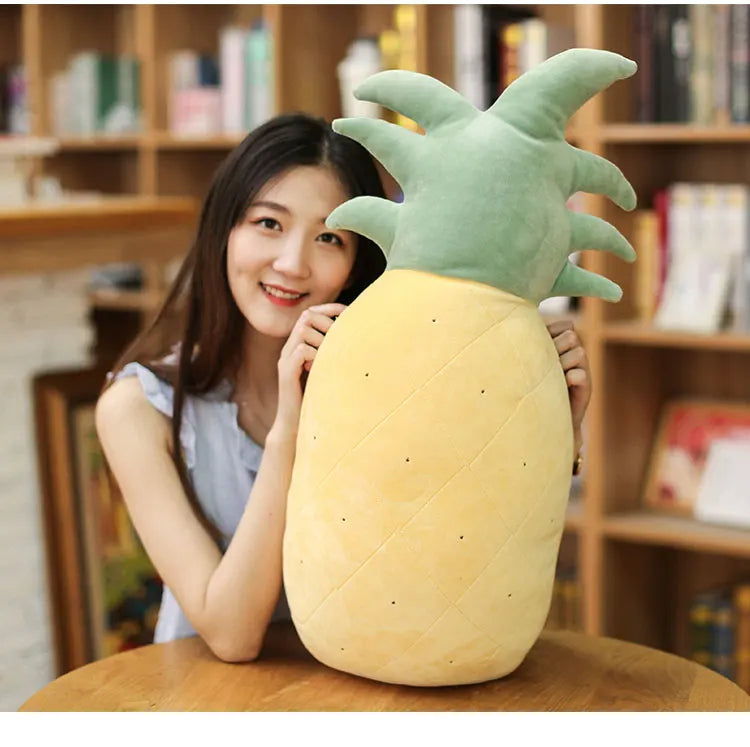 Strawberry Pineapple Plush Pillow Cushion Fruit Fruit - Tophatter Daily Deals