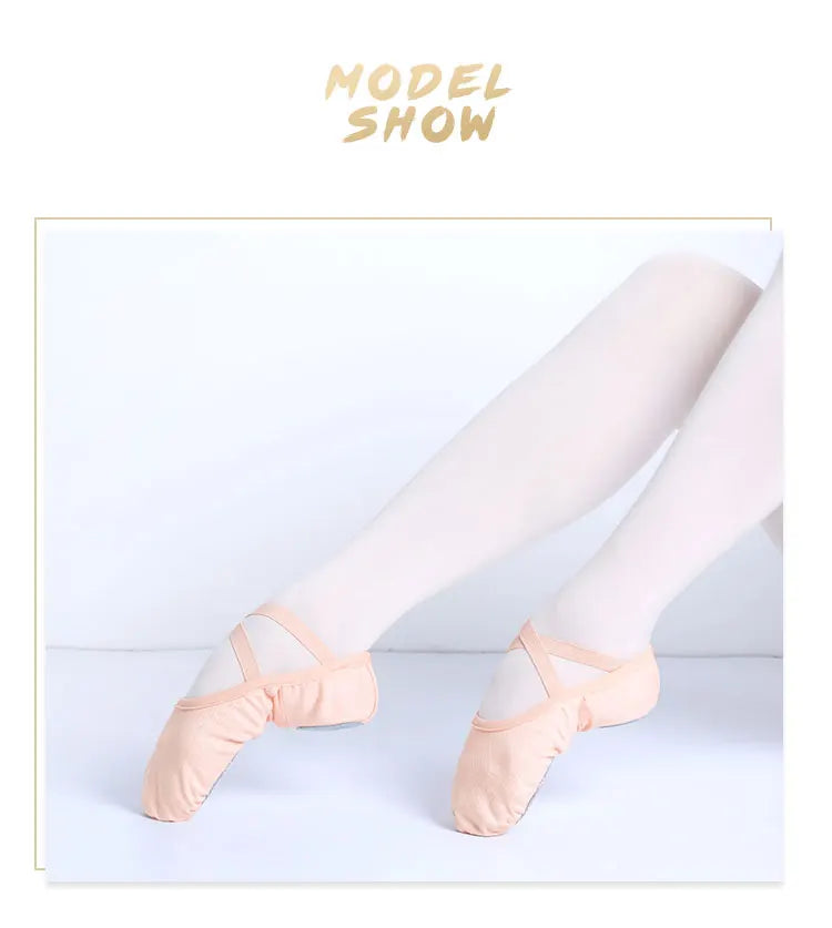 Supportive Flattering Women Ballet Shoes - Split Sole Mesh - Tophatter Daily Deals
