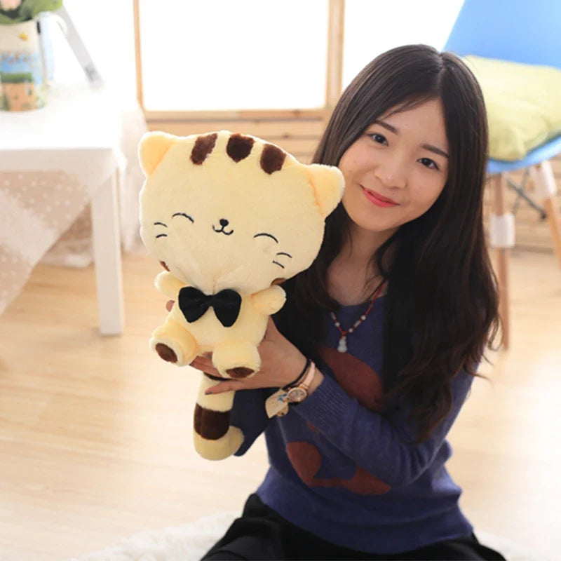 Cute Big Face Smile Cat Plush Animals - Tophatter Daily Deals