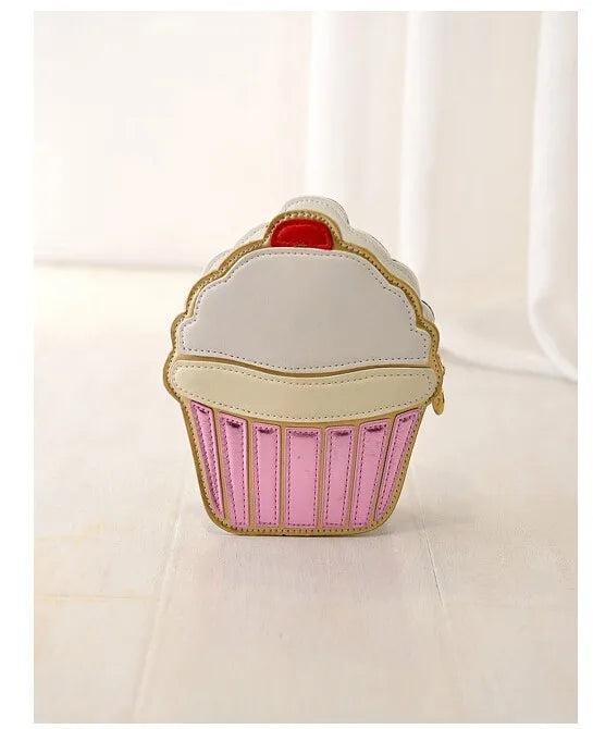 Ice Cream Cupcake Shape Mini Shoulder Bag Cupcake 20cm Food - Tophatter Daily Deals