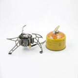 1000ml Dual-Fuel Gasoline Gas Stove Silver Camp Cooking - Tophatter Daily Deals